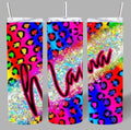 Neon Leopard “Mama” 20oz Tumbler – Bright, Bold & Full of Personality 🌈🐆