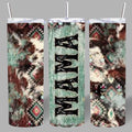Western Aztec “MAMA” 20oz Tumbler – Rustic & Bold 🤎✨