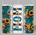 Sunflower Teal “MOM” 20oz Tumbler – Bold, Beautiful & Meaningful 🌻✨