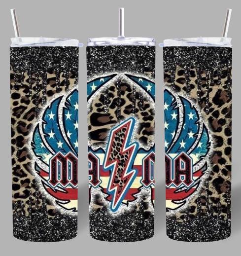 Rock Style “MAMA” 20oz Tumbler – Bold, Edgy & Fierce ⚡✨