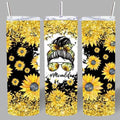 Sunflower “Mom Life” 20oz Tumbler – Bright & Beautiful 🌻✨