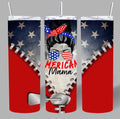 “American Mama” 20oz Tumbler – Patriotic & Proud 🇺🇸✨