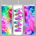 Rainbow Ink “MAMA” 20oz Tumbler – Bold, Colorful & Fun 🌈✨