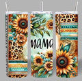 Sunflower Western “MAMA” 20oz Tumbler – Rustic, Bold & Beautiful 🌻✨