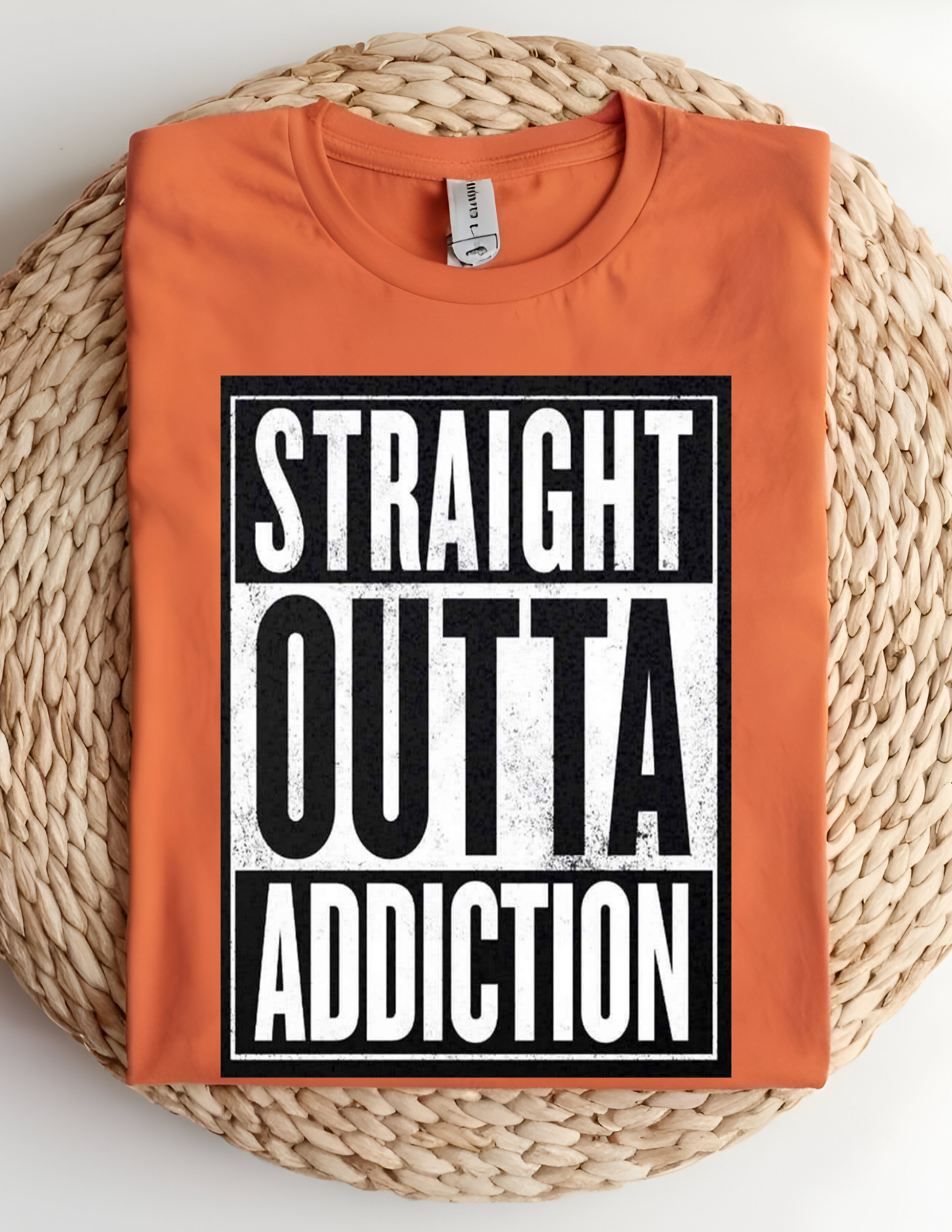 “Straight Outta Addiction” Tee 💪🖤