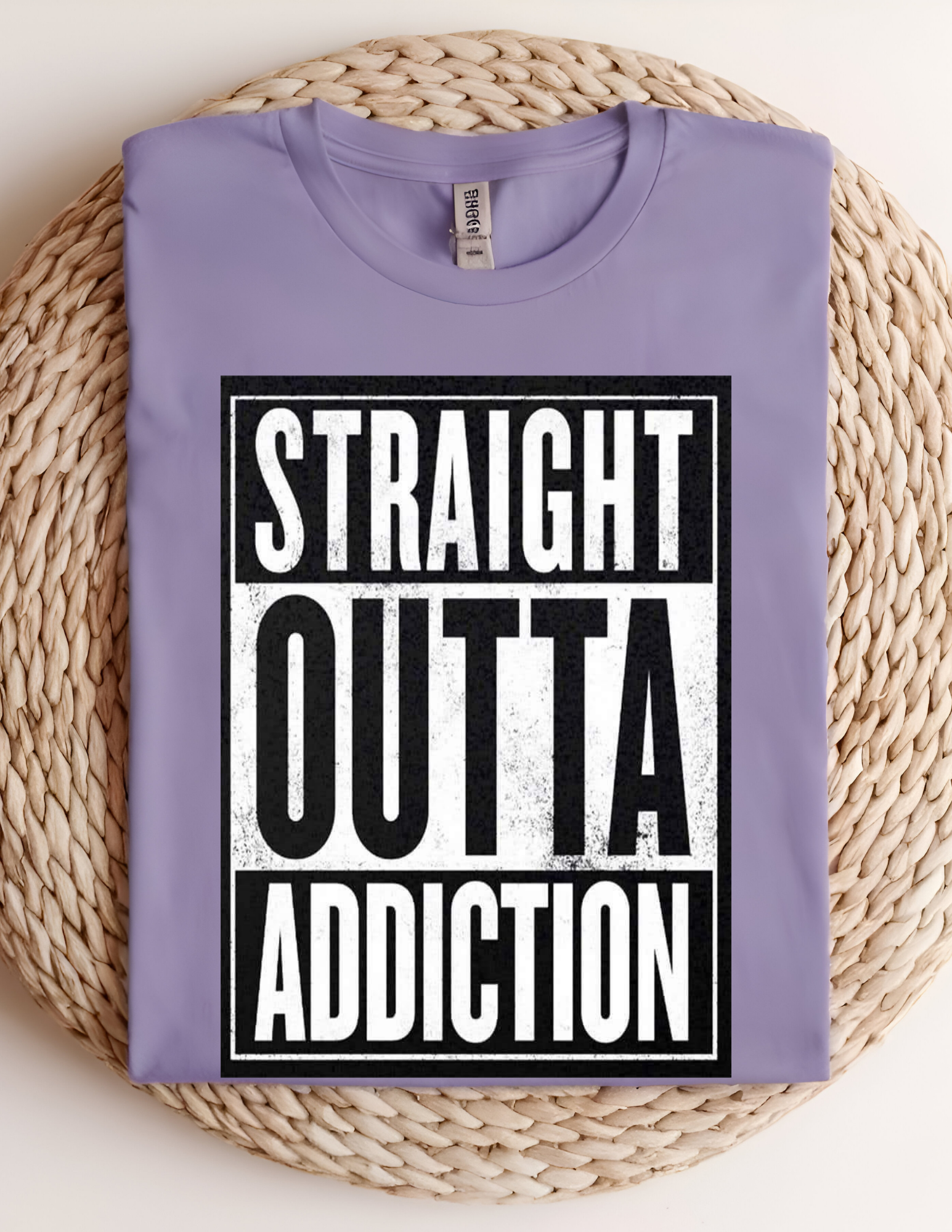 “Straight Outta Addiction” Tee 💪🖤