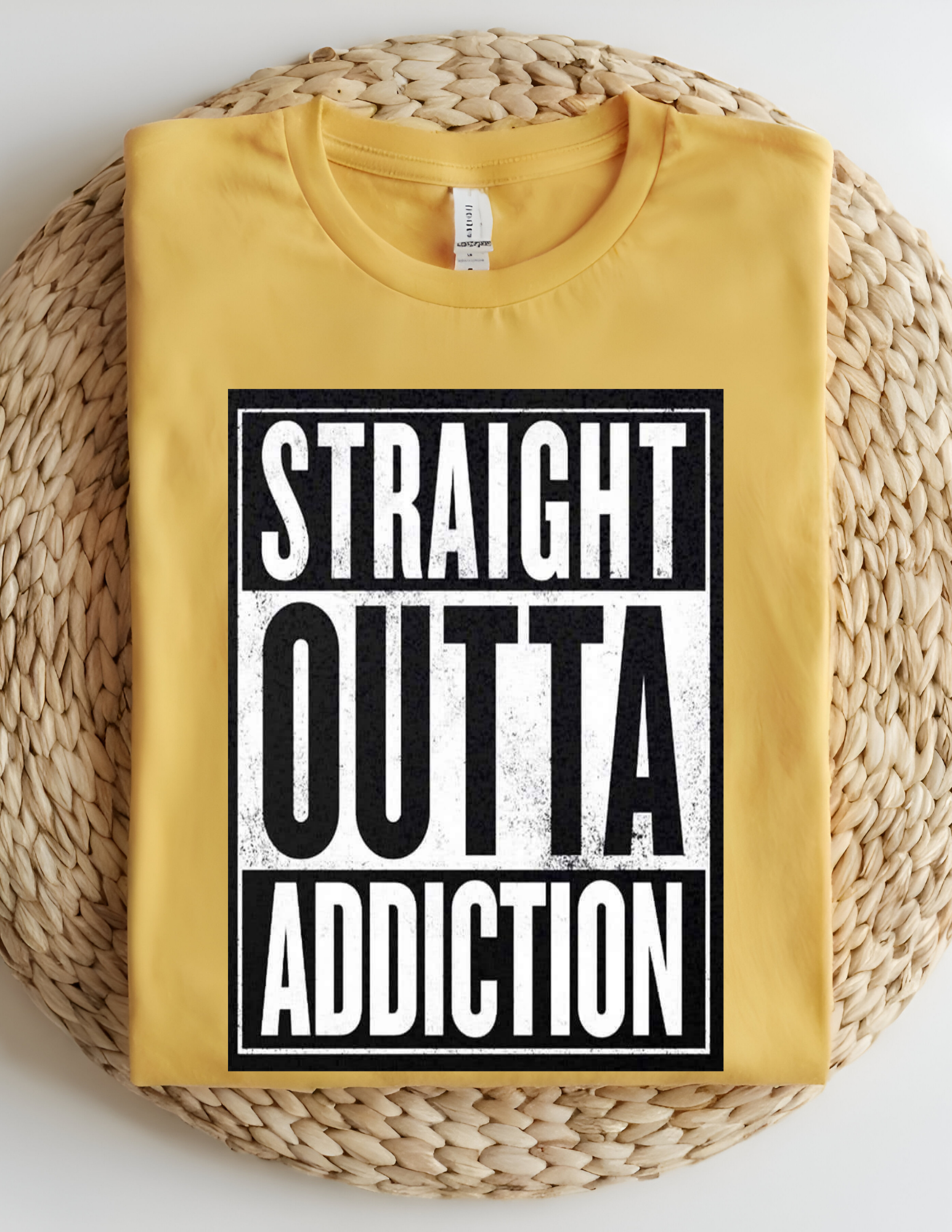 “Straight Outta Addiction” Tee 💪🖤