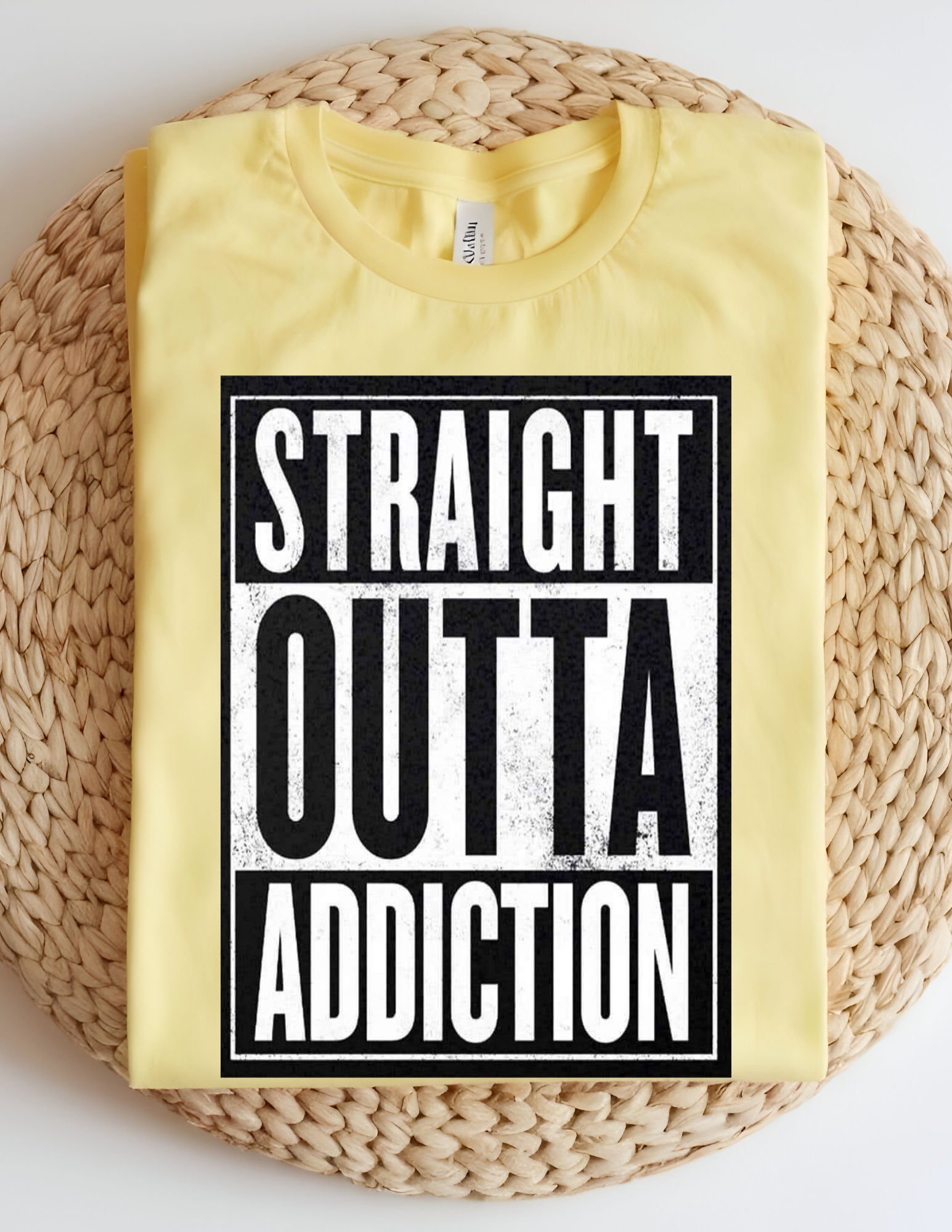 “Straight Outta Addiction” Tee 💪🖤