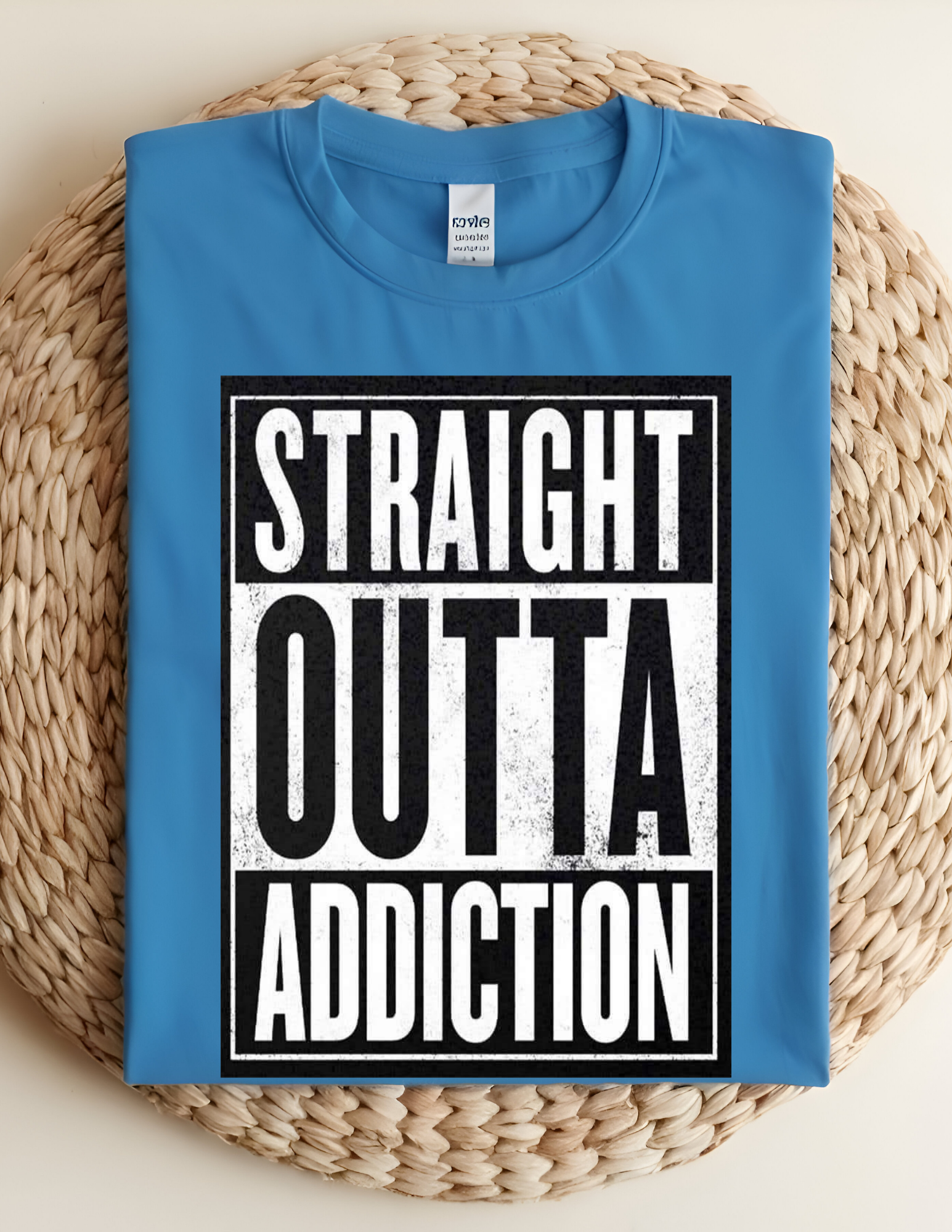 “Straight Outta Addiction” Tee 💪🖤