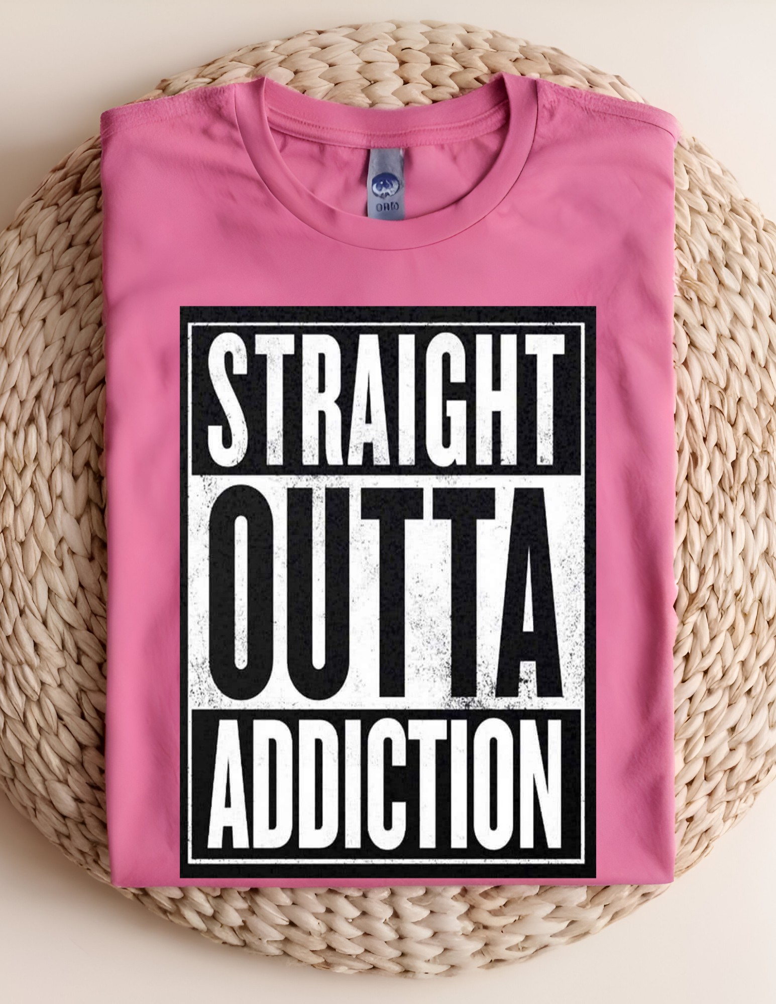 “Straight Outta Addiction” Tee 💪🖤