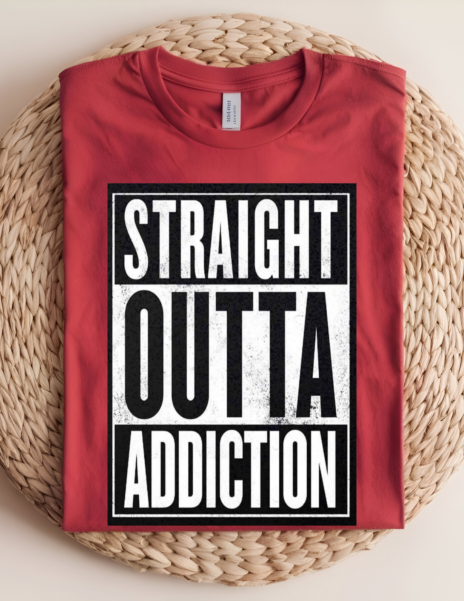 “Straight Outta Addiction” Tee 💪🖤