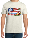 Floral Americana Flag Tee