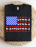 Patriotic Cat Flag Tee