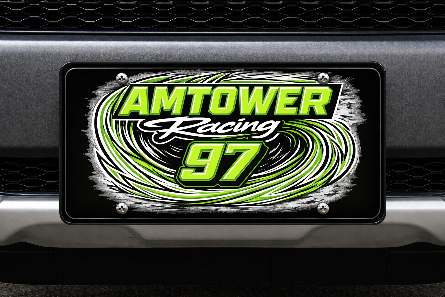 Brandon Amtower Racing #97 License Plate