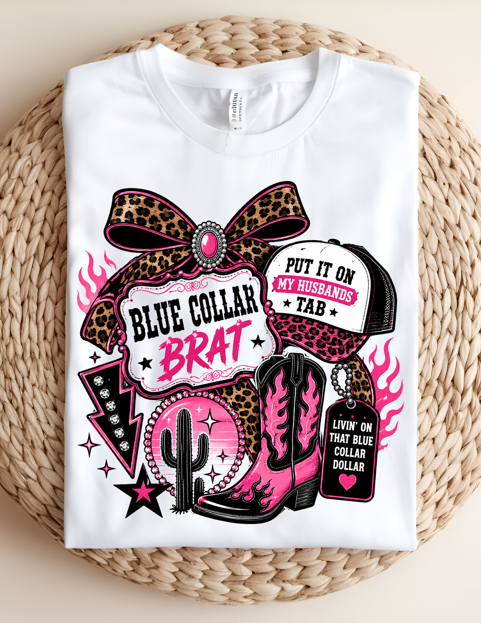 Blue Collar Brat Western Graphic Tee