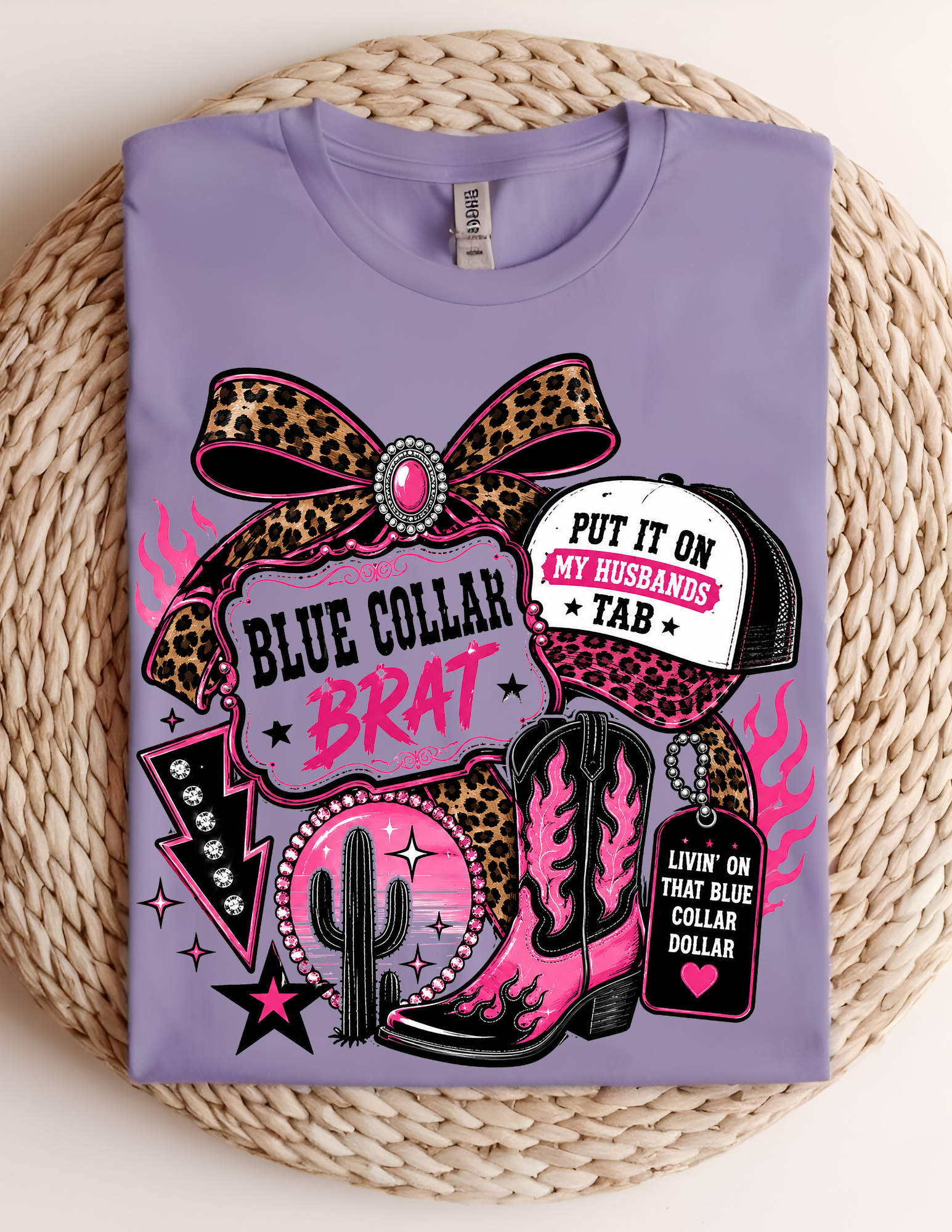 Blue Collar Brat Western Graphic Tee
