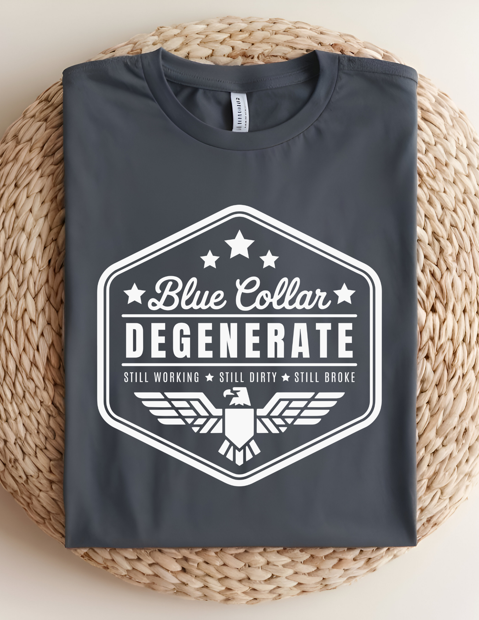 Blue Collar Degenerate Tee