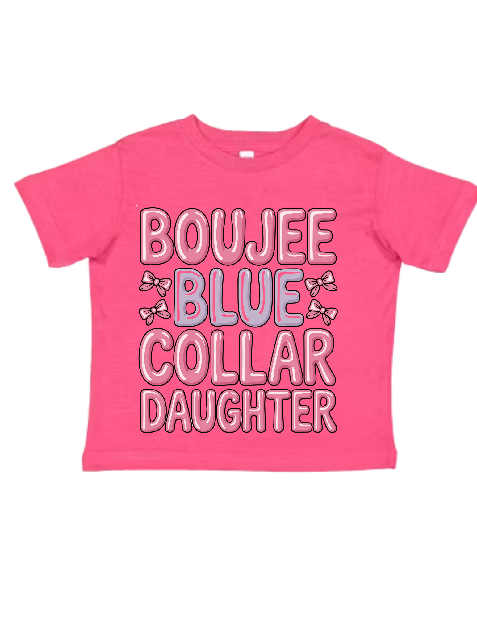 Boujee Blue Collar Daughter Toddler Tee