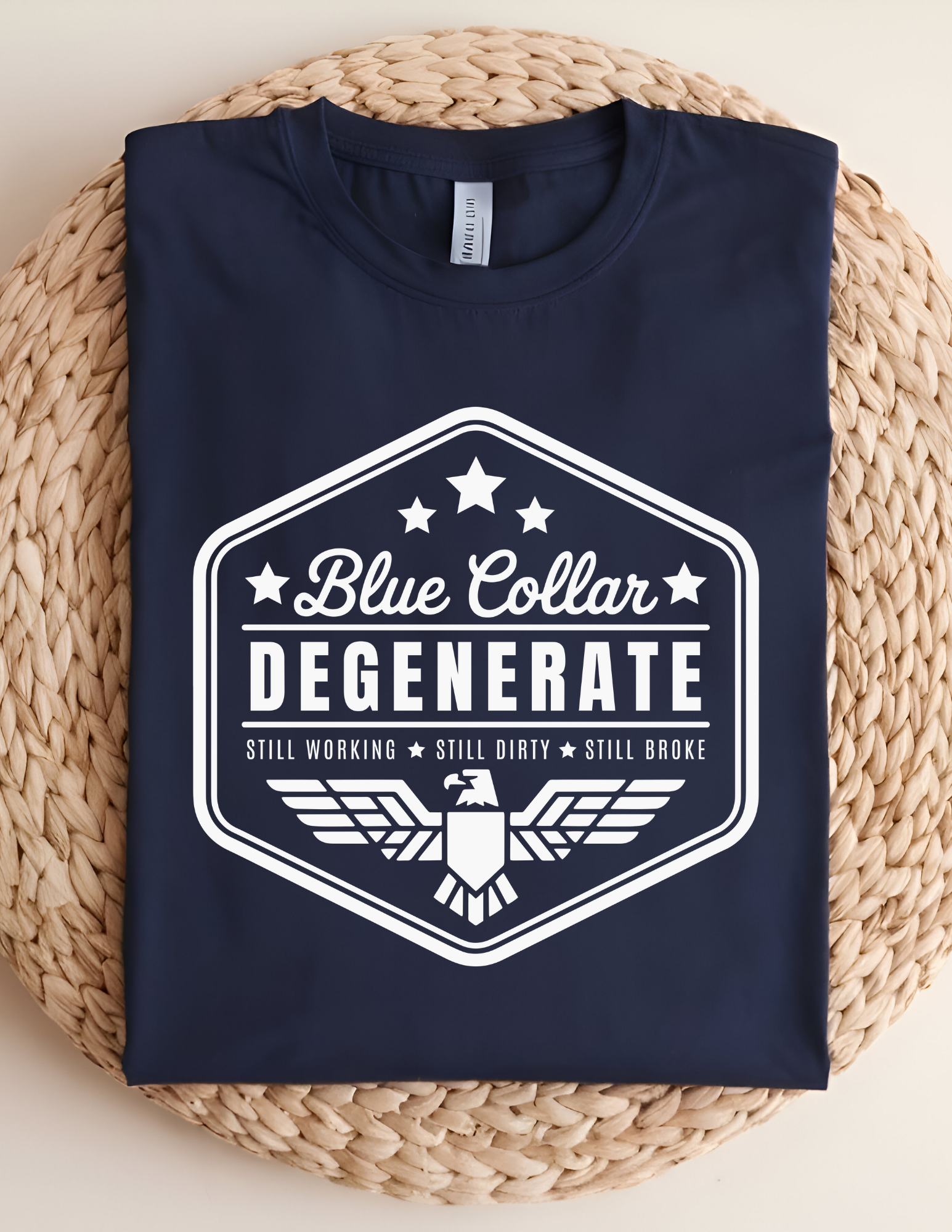 Blue Collar Degenerate Tee