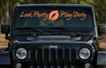 Look Pretty, Play Dirty Windshield Decal – UV DTF