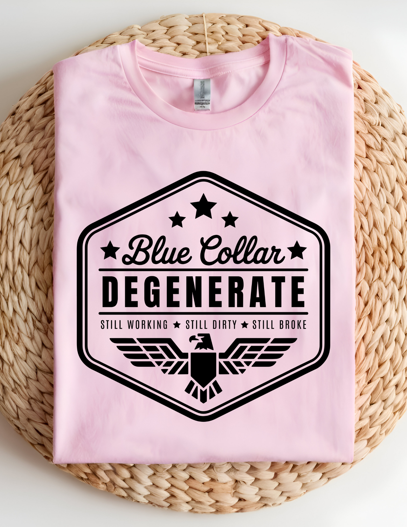 Blue Collar Degenerate Tee