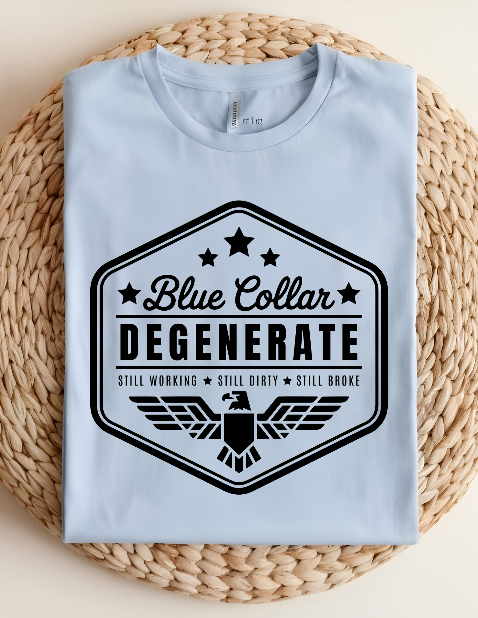 Blue Collar Degenerate Tee
