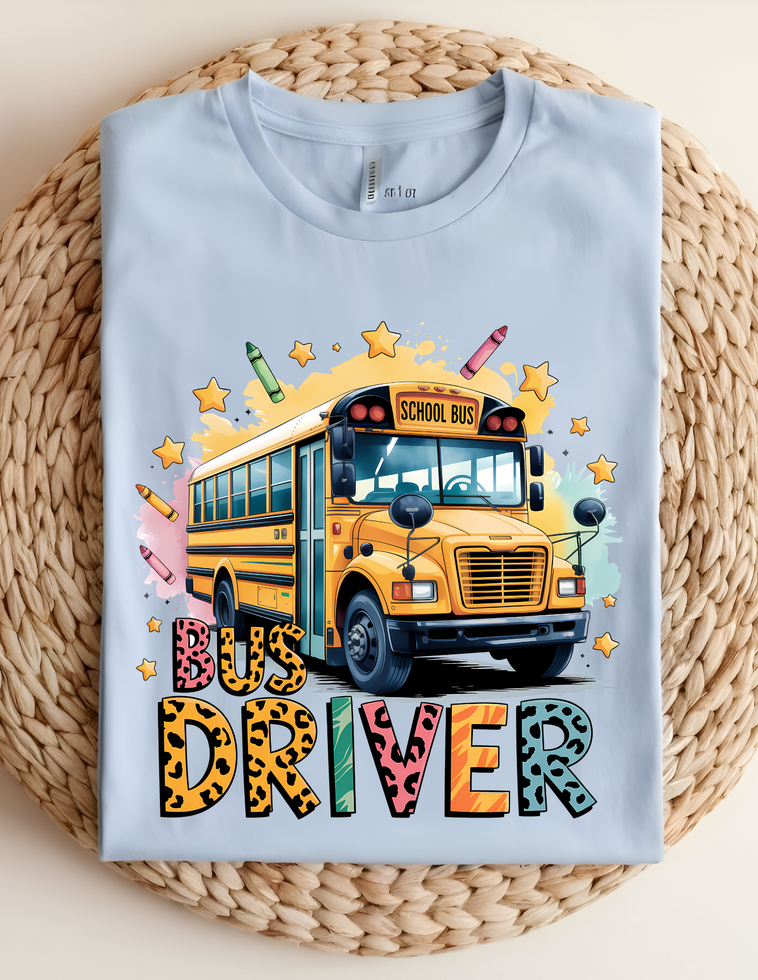 Colorful Bus Driver Graphic Tee