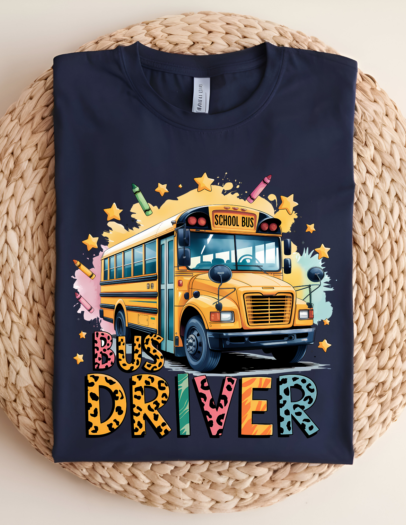 Colorful Bus Driver Graphic Tee