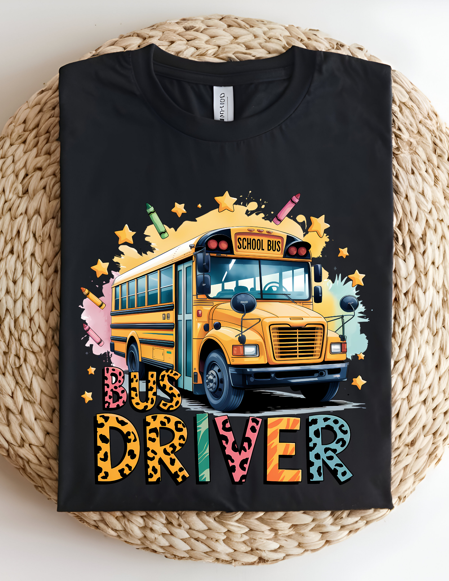Colorful Bus Driver Graphic Tee