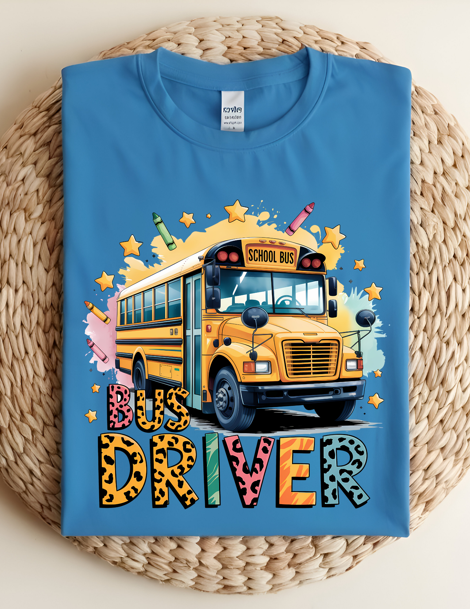 Colorful Bus Driver Graphic Tee