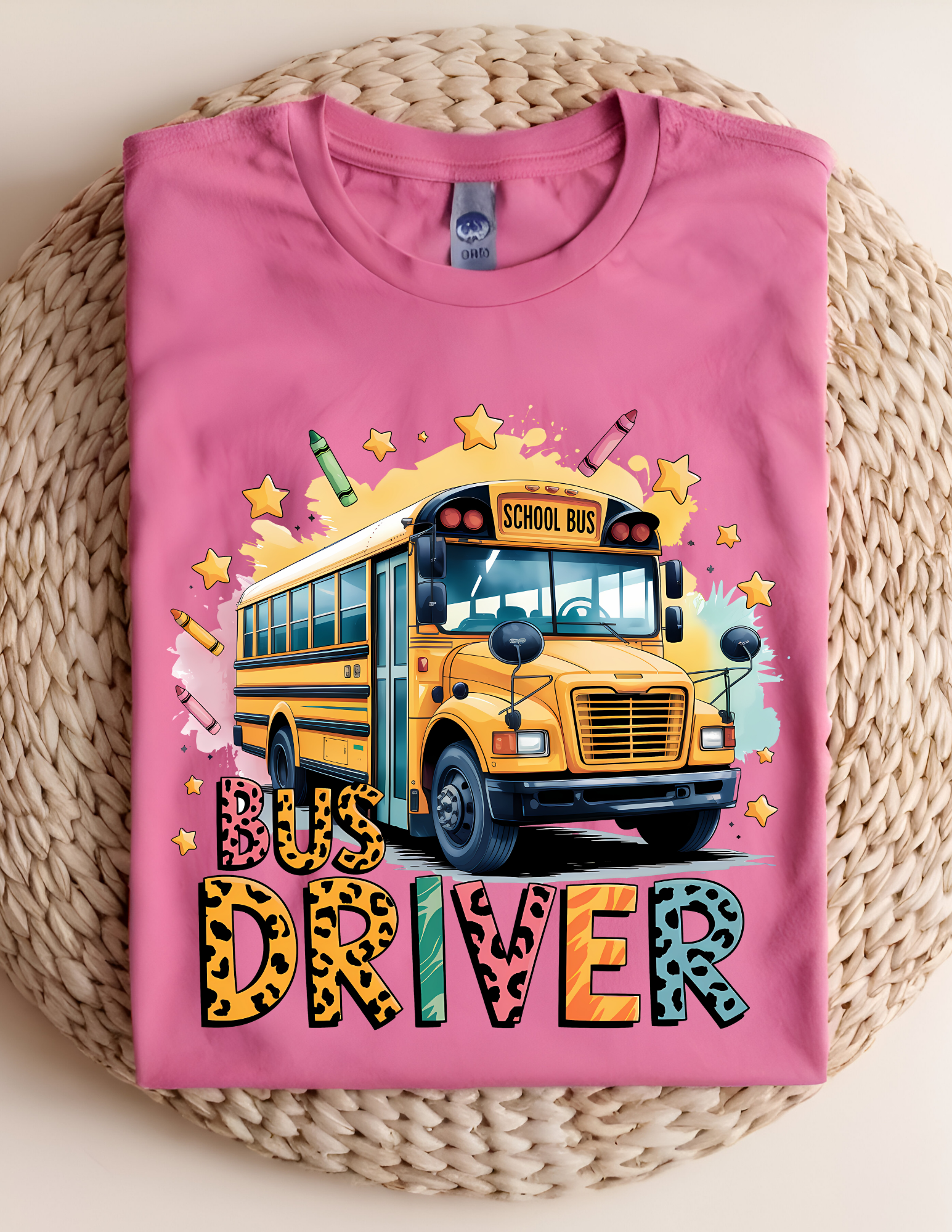 Colorful Bus Driver Graphic Tee