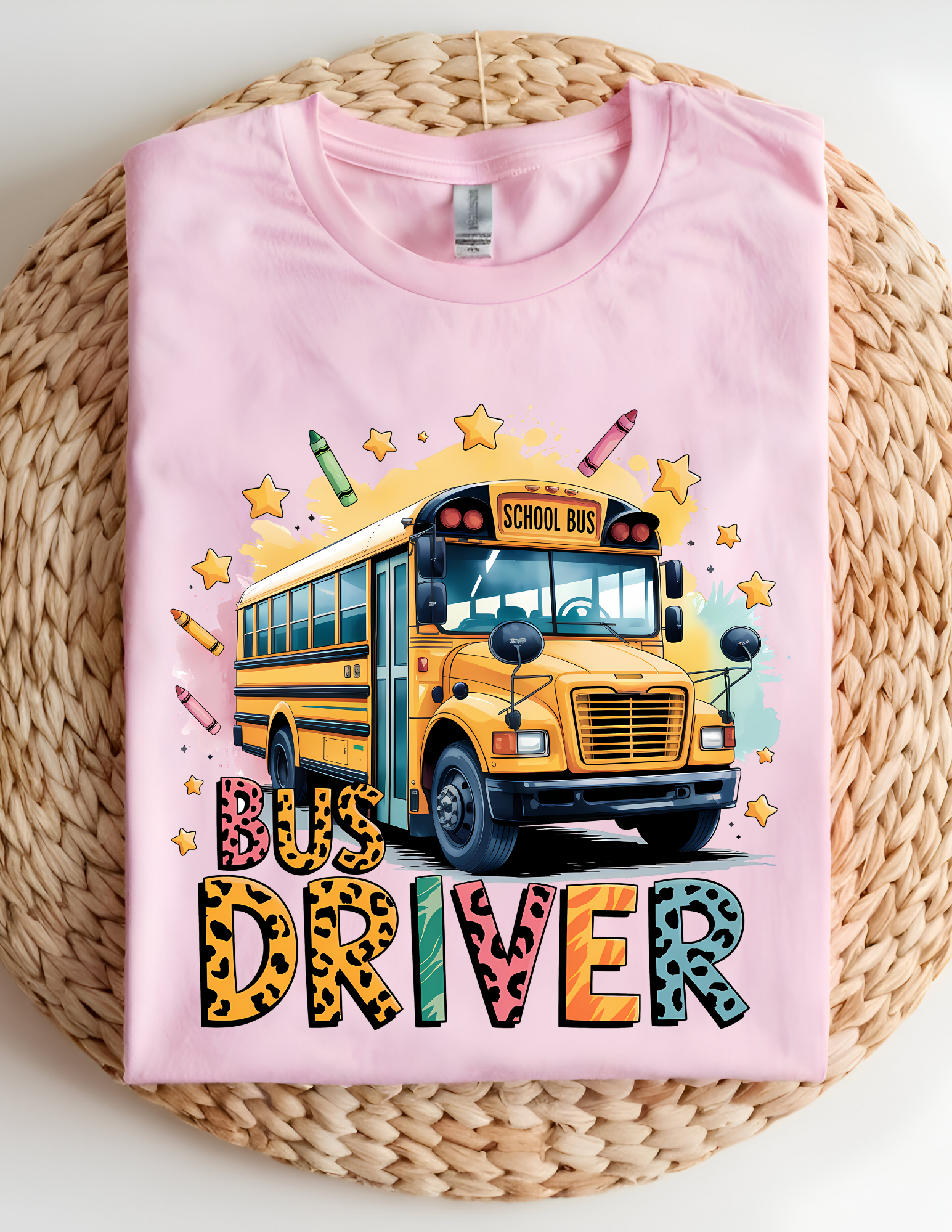 Colorful Bus Driver Graphic Tee