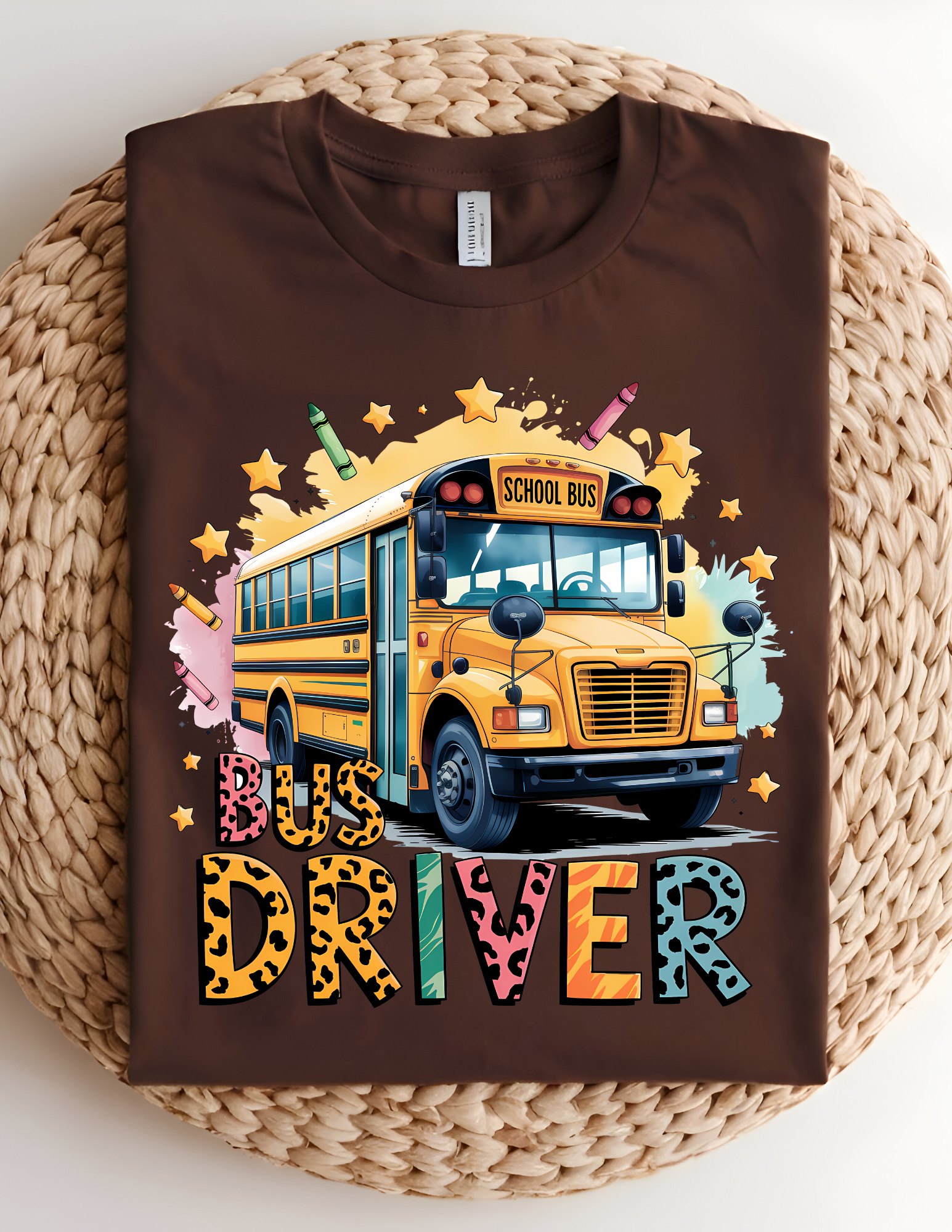 Colorful Bus Driver Graphic Tee