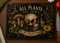 All Plants Are Edible Glass Cutting Board