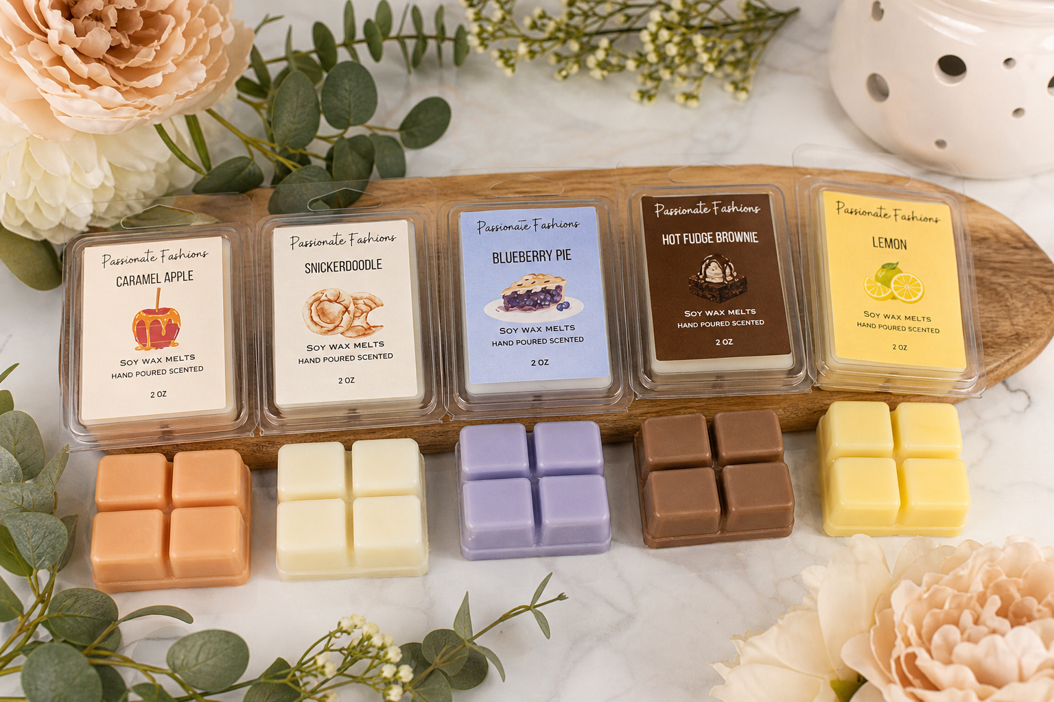 Hand Poured 2oz Soy Wax Melts – Highly Scented