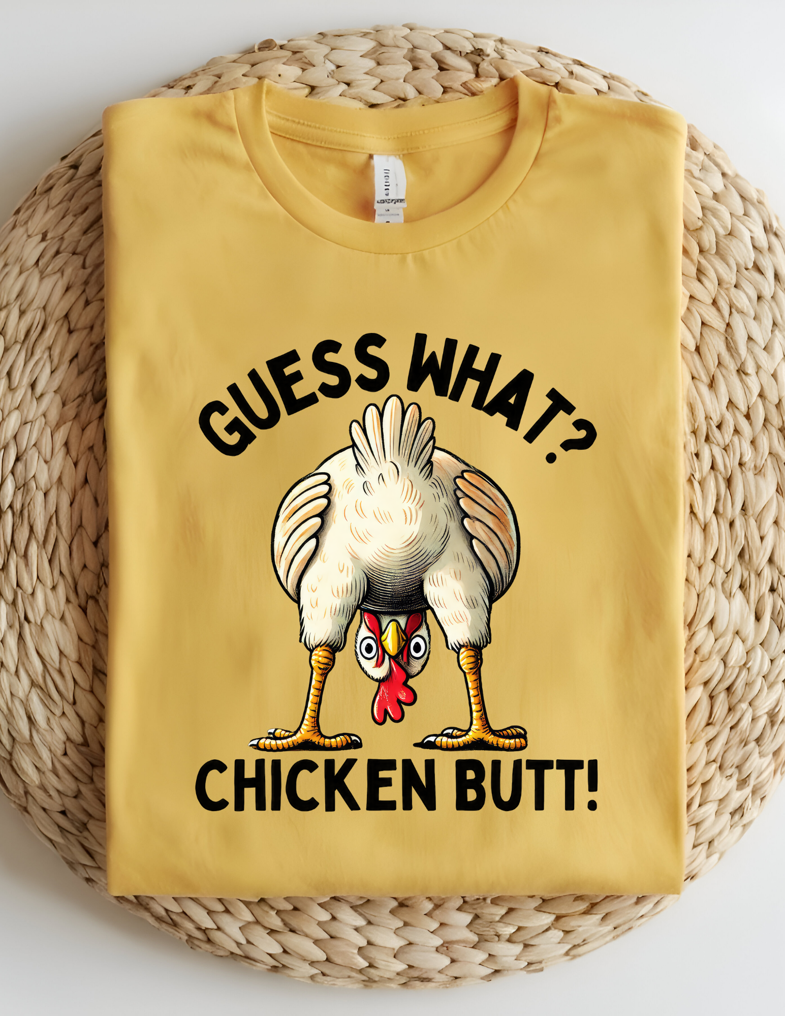 “Guess What? Chicken Butt!” Funny Graphic Tee 🐔🤣