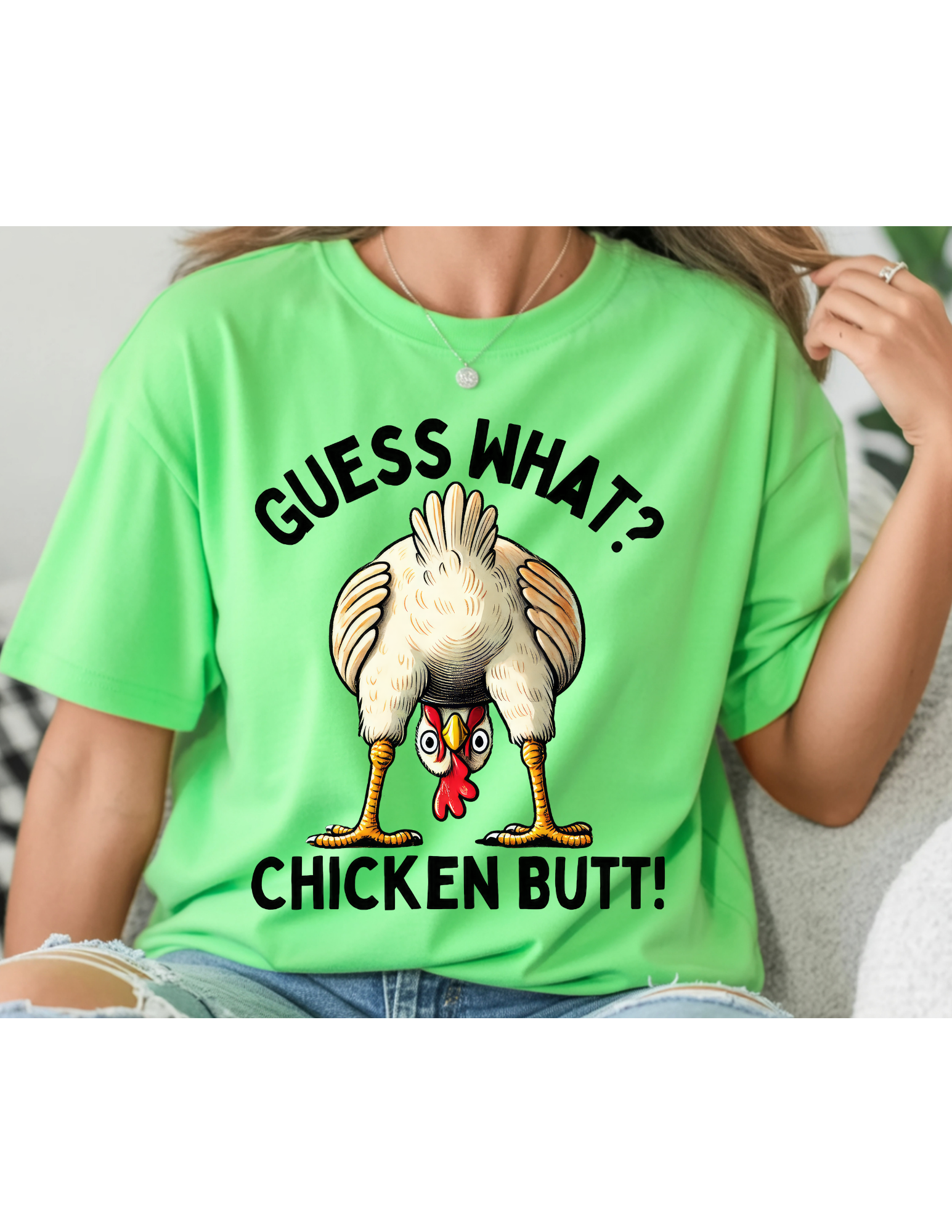 “Guess What? Chicken Butt!” Funny Graphic Tee 🐔🤣