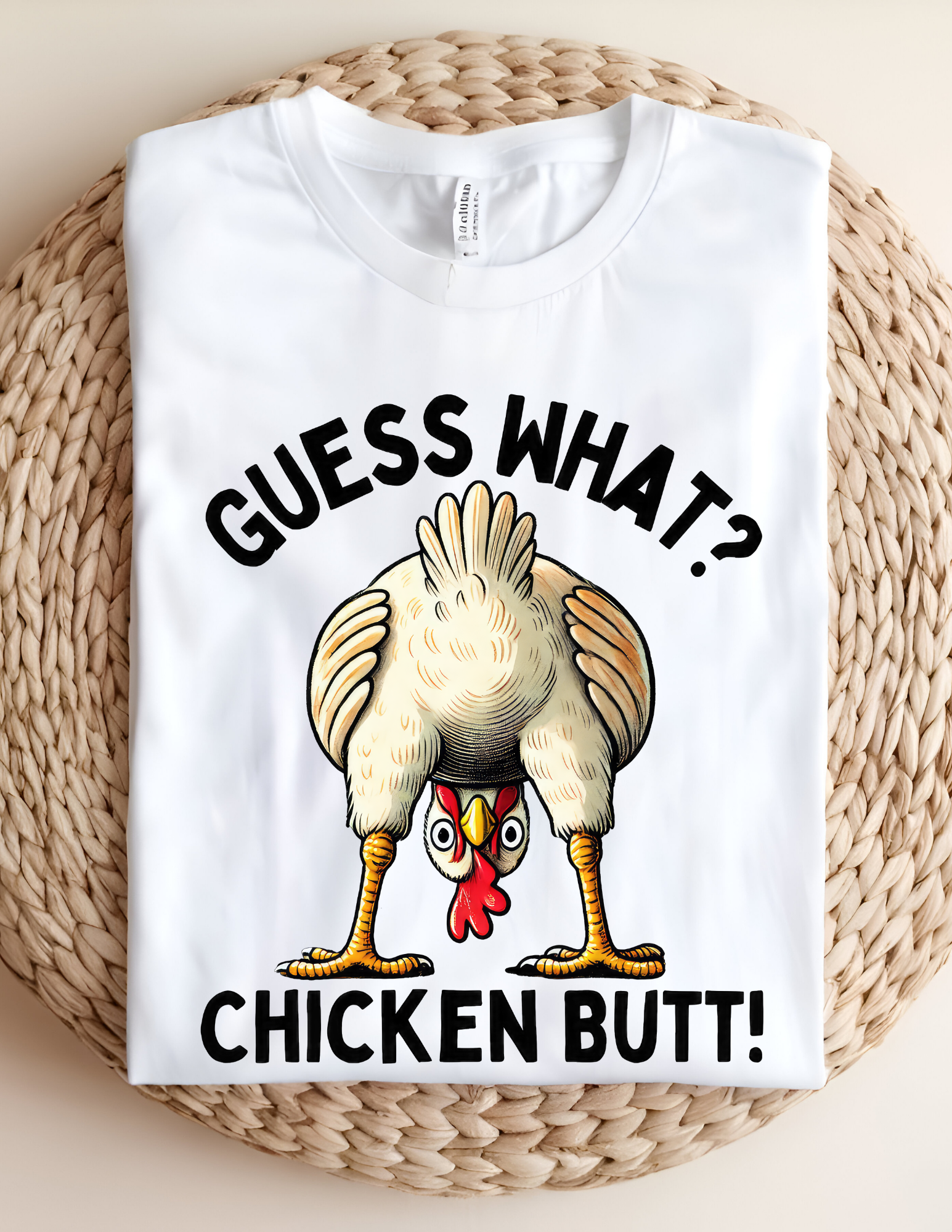 “Guess What? Chicken Butt!” Funny Graphic Tee 🐔🤣
