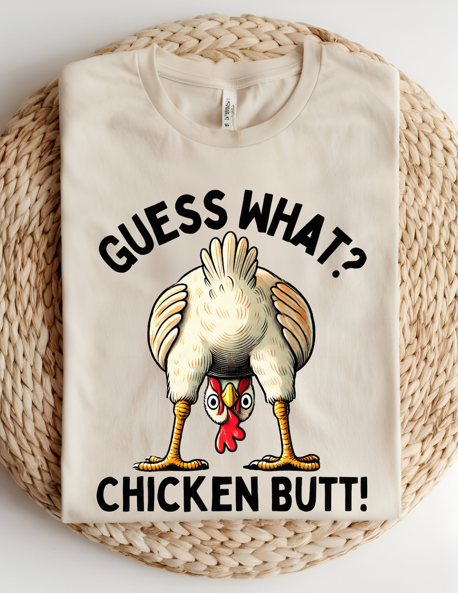 “Guess What? Chicken Butt!” Funny Graphic Tee 🐔🤣