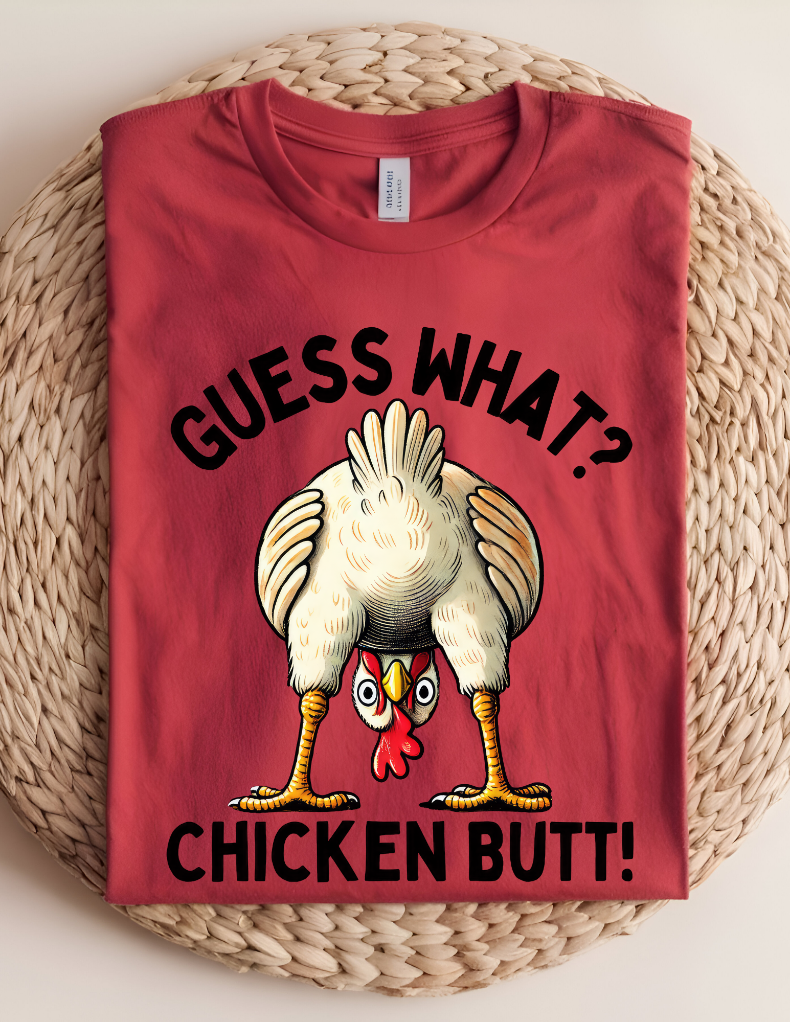 “Guess What? Chicken Butt!” Funny Graphic Tee 🐔🤣
