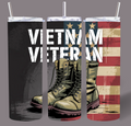 Vietnam Veteran Tribute 20oz Stainless Steel Tumbler