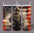 American Soldier Patriot 20oz Stainless Steel Tumbler