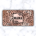 Rose Gold Leopard Mama License Plate
