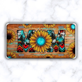 Sunflower Western Mama License Plate