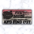 FAFO Patriotic License Plate