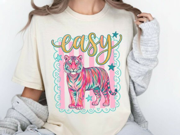 “Easy Tiger” Preppy Graphic Tee