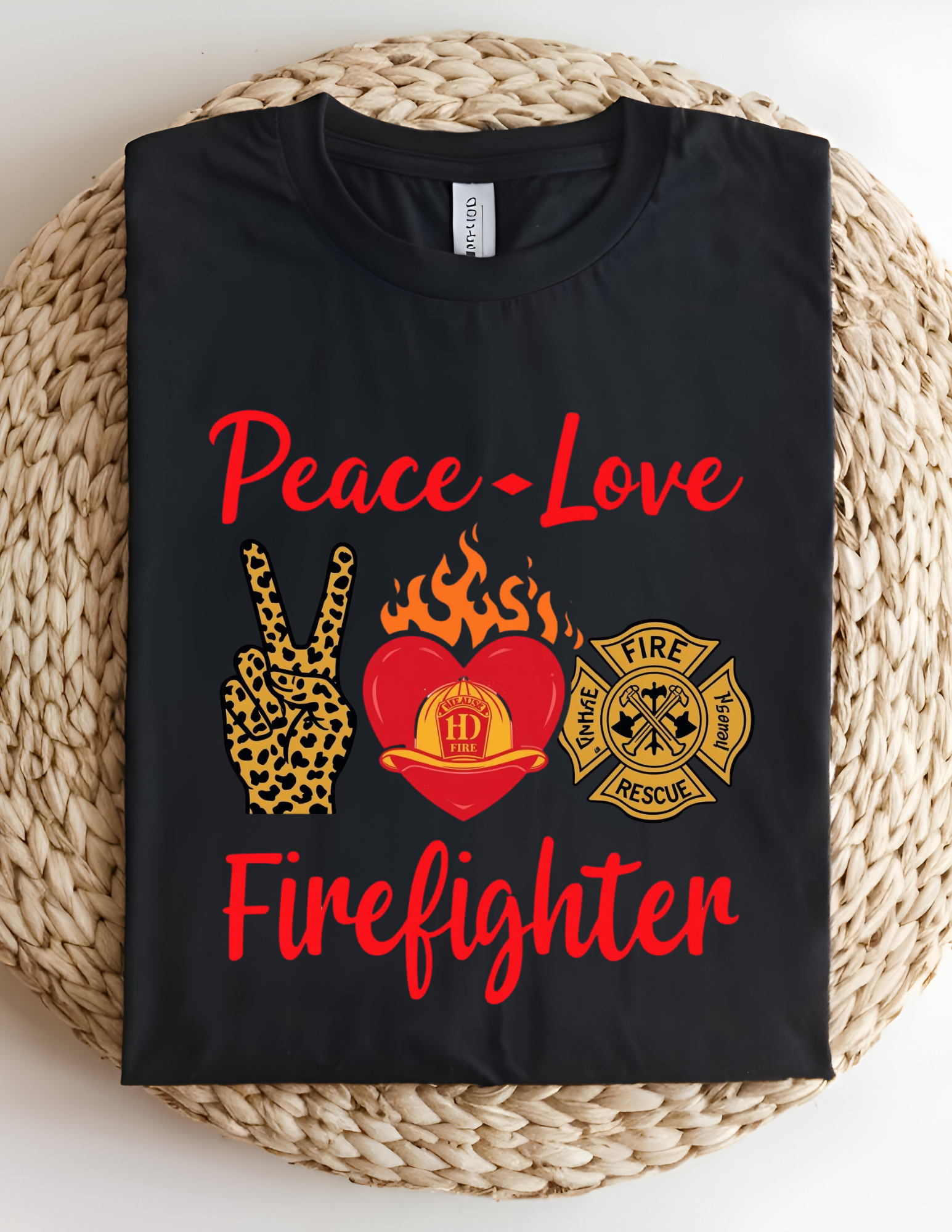 Peace • Love • Firefighter Tee