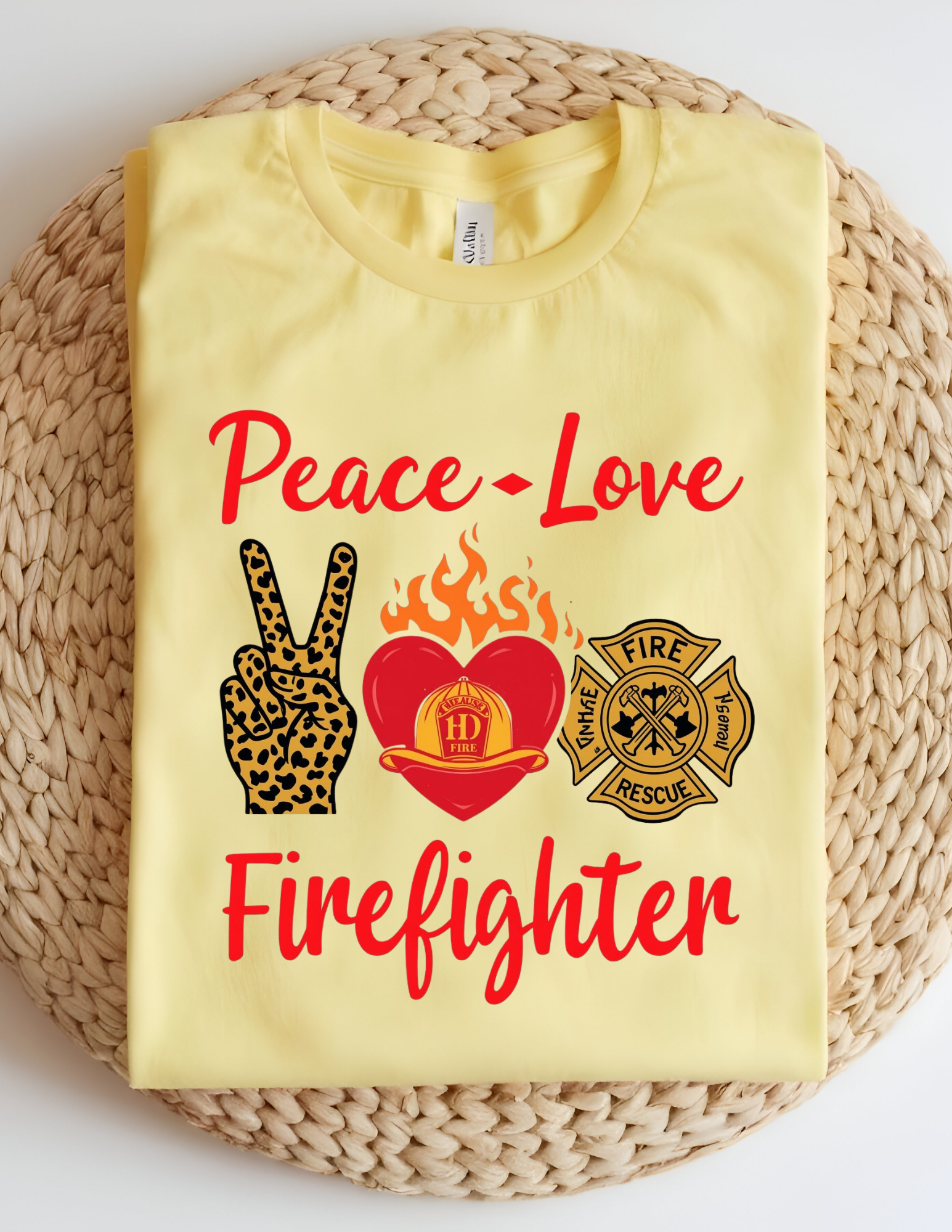 Peace • Love • Firefighter Tee