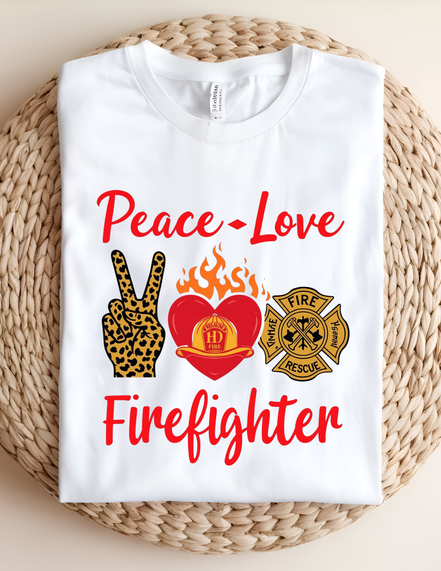 Peace • Love • Firefighter Tee