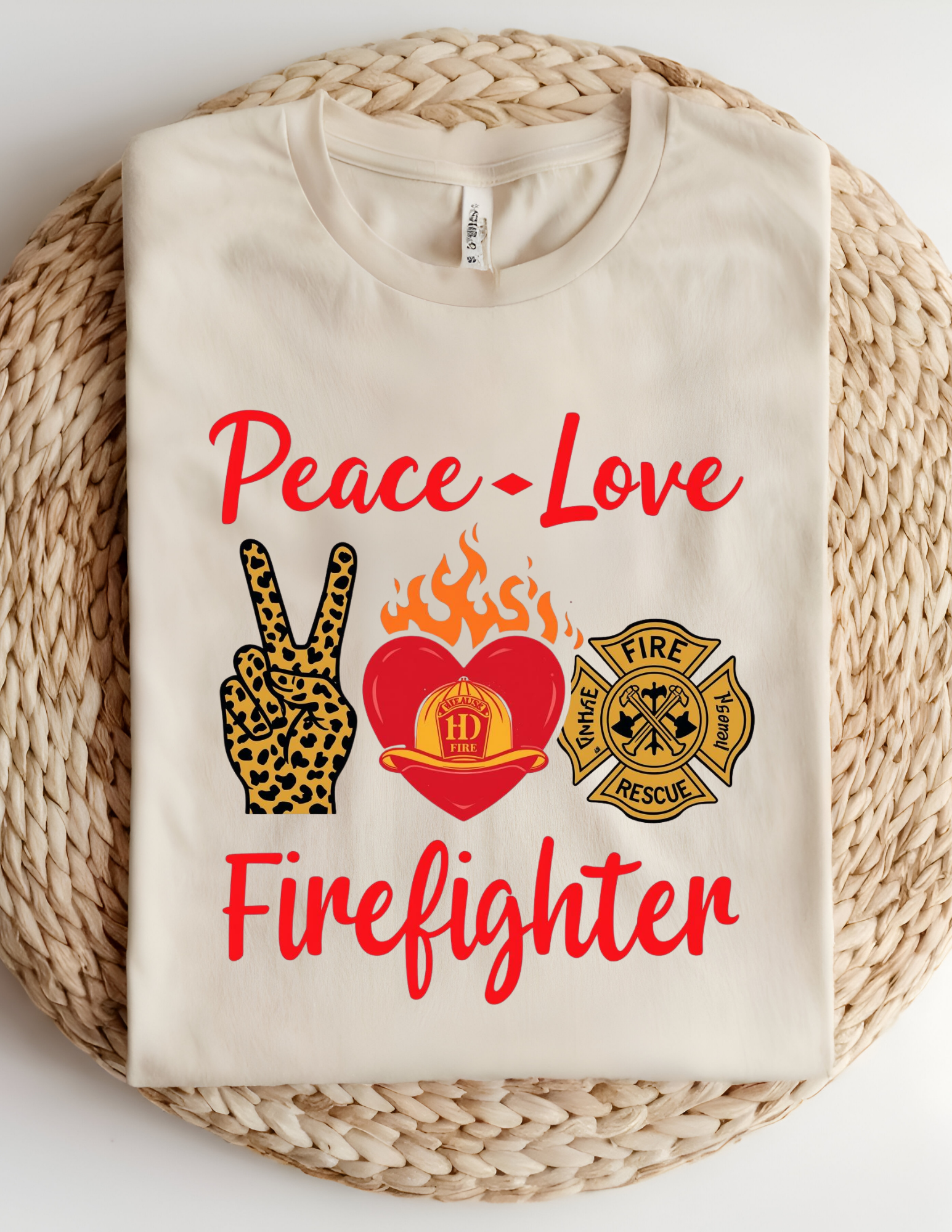 Peace • Love • Firefighter Tee